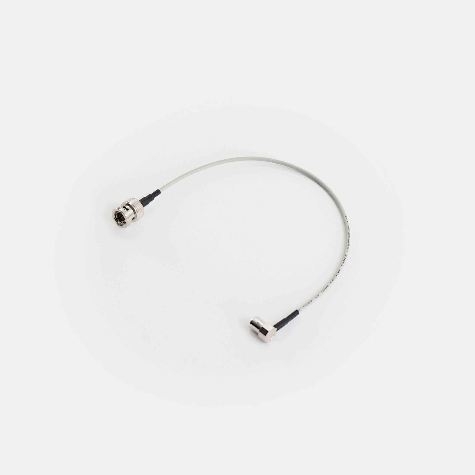 Lightweight Low Profile Right Angle to Locking SDI Cable (300mm / 12")