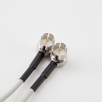 Lightweight Low Profile Right Angle to Low Profile Right Angle SDI Cable (225mm / 8.8")