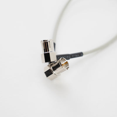 Lightweight Low Profile Right Angle to Low Profile Right Angle SDI Cable (225mm / 8.8")