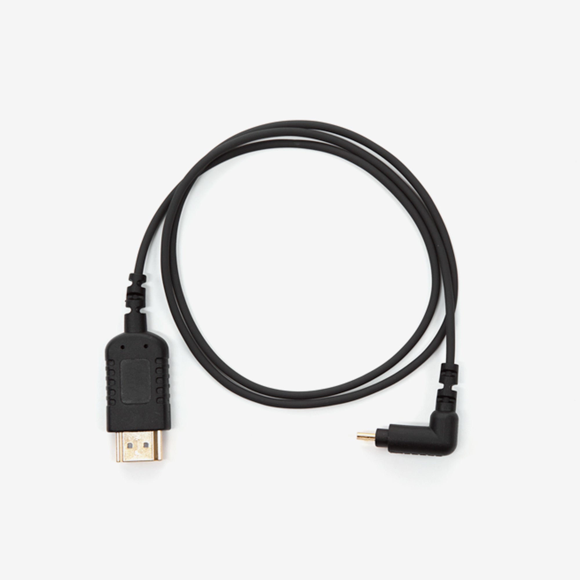 Lightweight Right Angle Micro to Standard Video Cable (0.7m)