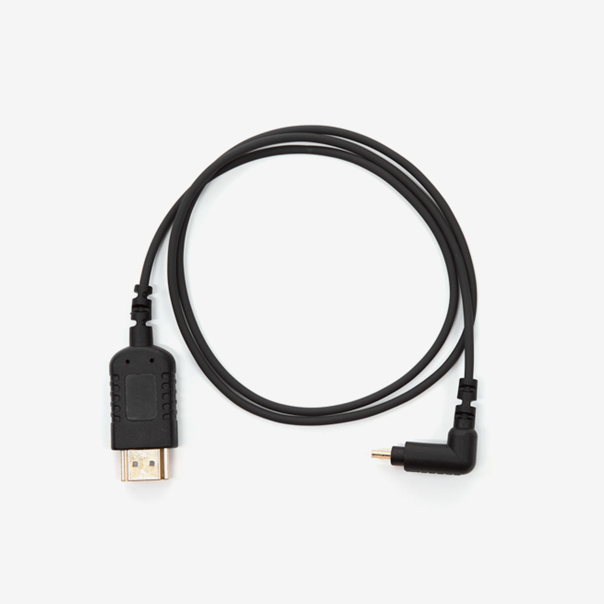 Lightweight Right Angle Micro to Standard Video Cable (0.7m)