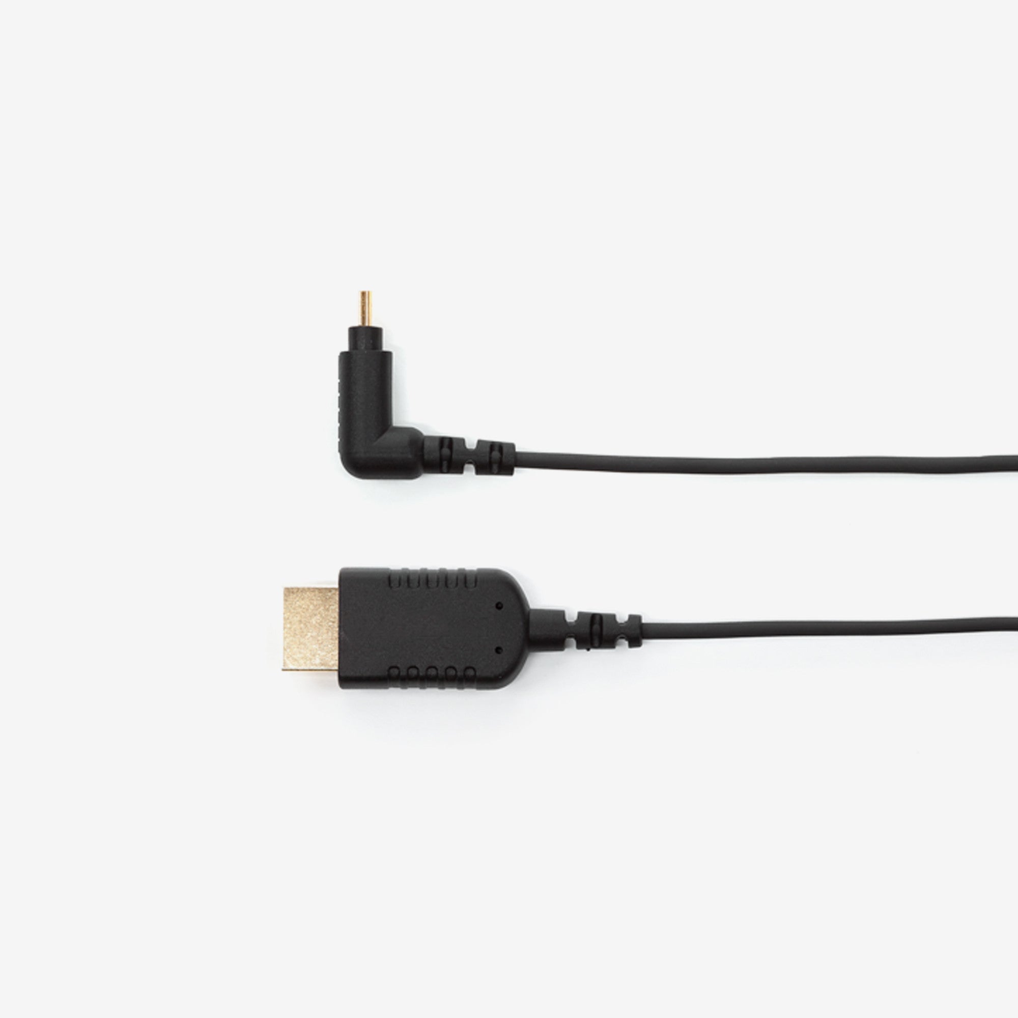 Lightweight Right Angle Micro to Standard Video Cable (0.7m)