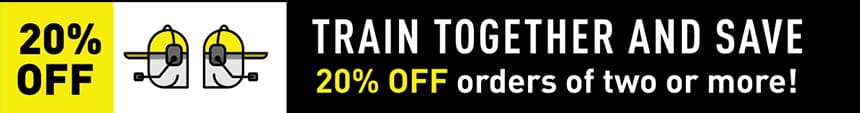 Train together and save! 20% OFF orders of two or more!