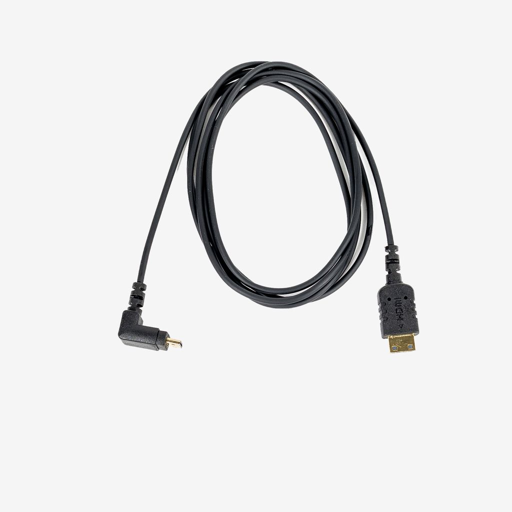 Lightweight Right Angle Micro to Mini Video Cable (1.5m)