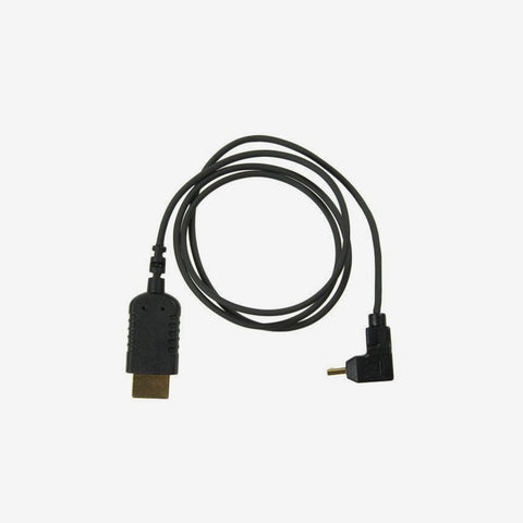 Lightweight Right Angle Mini to Standard Video Cable (0.7m)