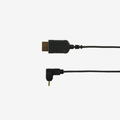 Lightweight Right Angle Mini to Standard Video Cable (0.7m)