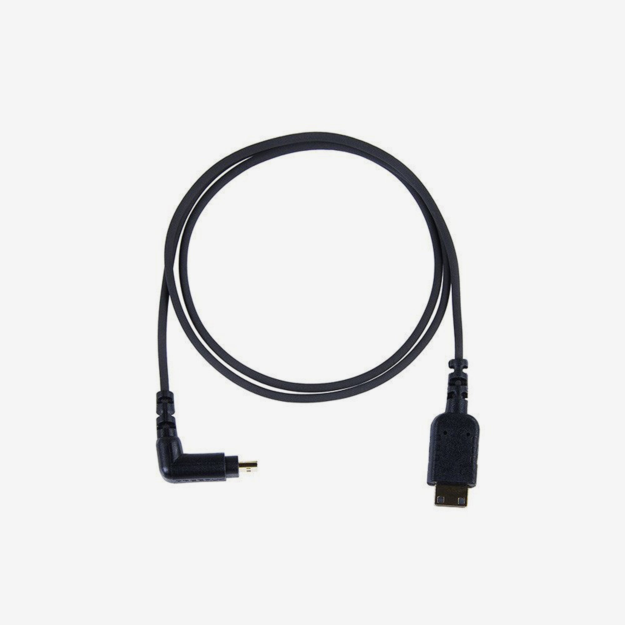 Lightweight Right Angle Micro to Mini Video Cable (0.7m)