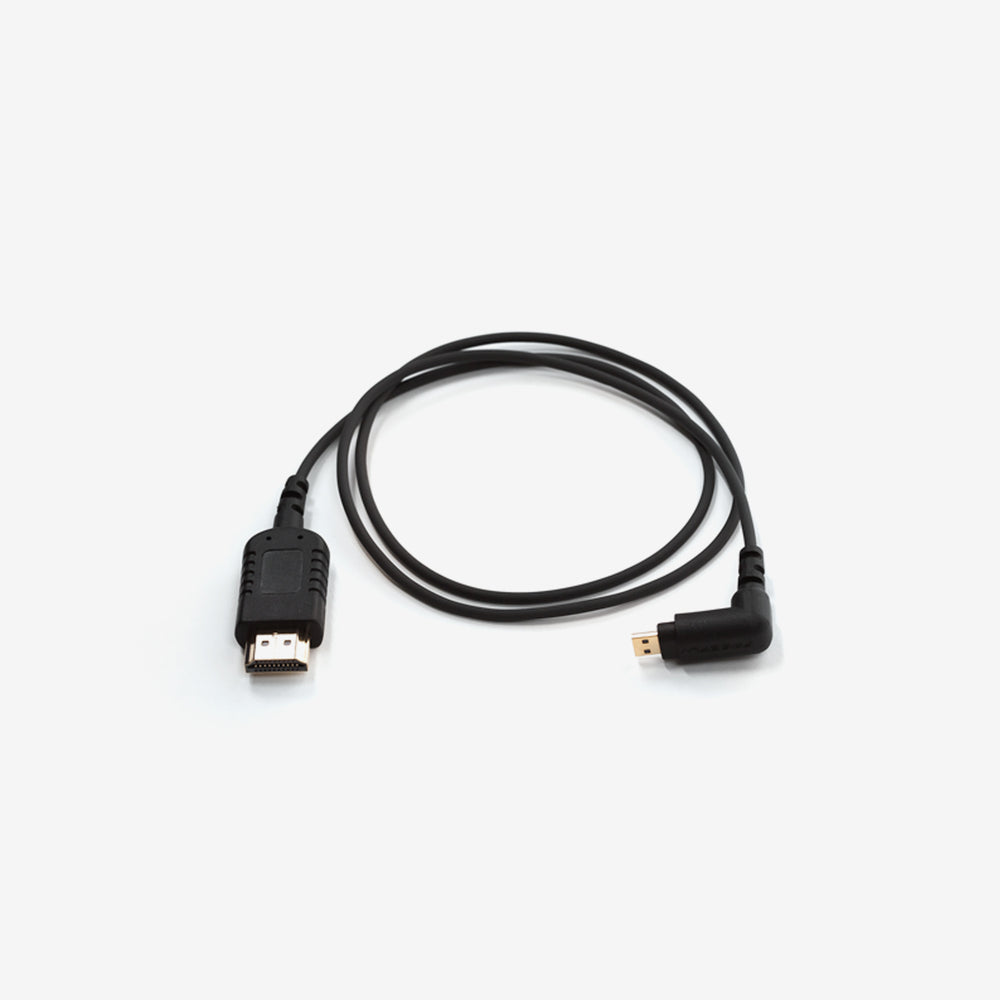 Lightweight Right Angle Micro to Standard Video Cable (0.7m)